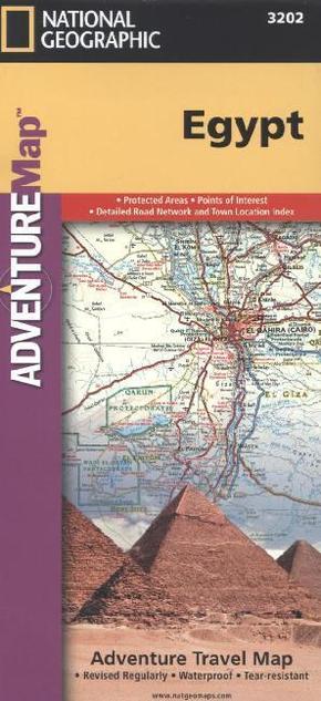National Geographic Adventure Travel Map Egypt