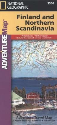 National Geographic Adventure Travel Map Finland and Northern Scandinavia