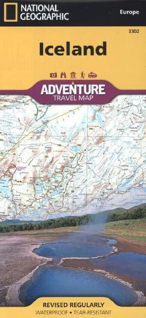 National Geographic Adventure Travel Map Iceland