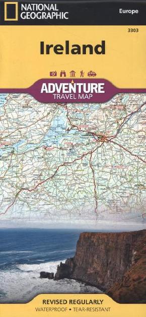 National Geographic Adventure Travel Map Ireland