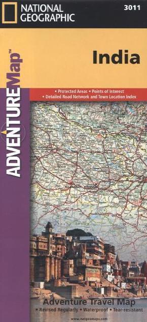 National Geographic Adventure Travel Map India