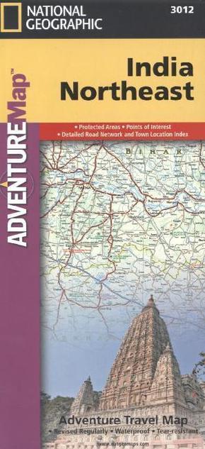 National Geographic Adventure Map India Northeast