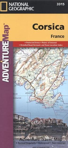 National Geographic Adventure Map Corsica