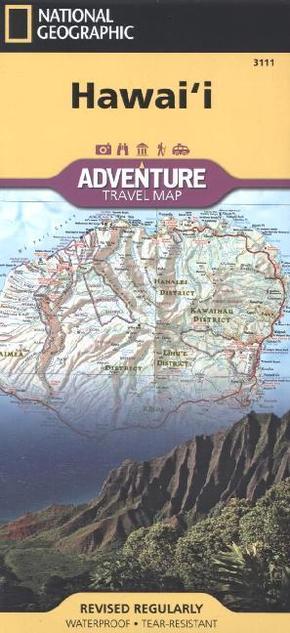 National Geographic Adventure Travel Map Hawai'i