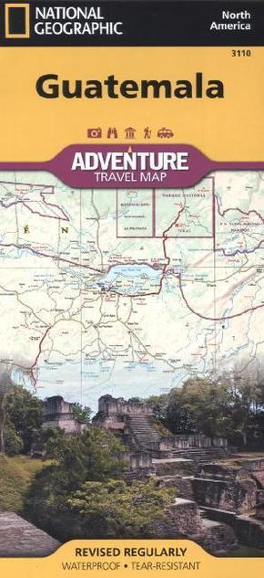 National Geographic Adventure Travel Map TK Guatemala 500T.