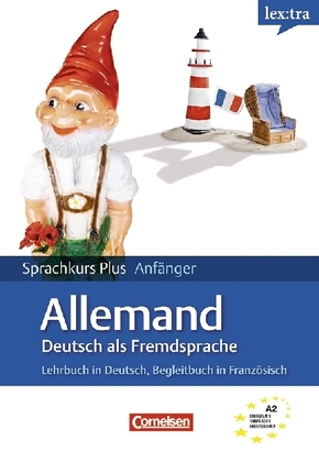 lex:tra Sprachkurs Plus Anfänger Deutsch als Fremdsprache, Lehrbuch, Begleitbuch Ausgangssprache Französisch, 2 Audio-CD