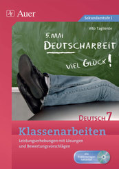Klassenarbeiten Deutsch 7, m. 1 CD-ROM