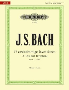 15 zweistimmige Inventionen BWV 772-786, für Klavier