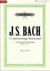 15 zweistimmige Inventionen BWV 772-786, für Klavier