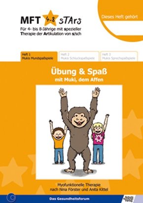 MFT 4-8 Stars - Für 4- bis 8-Jährige mit spezieller Therapie der Artikulation von s/sch - Übung & Spaß mit Muki, dem Aff - H.1