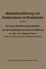 Mindestbuchführung und Kontenrahmen im Einzelhandel