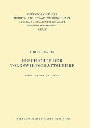 Geschichte der Volkswirtschaftslehre