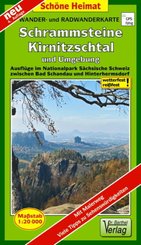 Doktor Barthel Karte Wander- und Radwanderkarte Schrammsteine, Kirnitzschtal und Umgebung