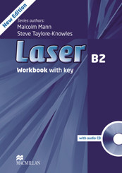 Laser B2, New Edition: Workbook w. Audio-CD and Key