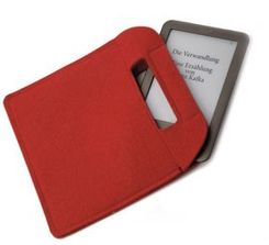 Filztasche (rot) - Für E-Reader, Mini-Tablets, Smartphones