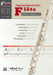 Alfred's Fingering Charts Instrumental Series / Grifftabelle Föte | Fingering Charts Flute