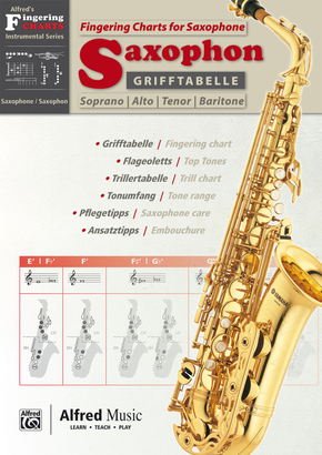 Alfred's Fingering Charts Instrumental Series / Grifftabelle Saxophon | Fingering Charts Saxophone