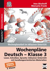 Wochenpläne Deutsch - Klasse 3, m. 1 CD-ROM