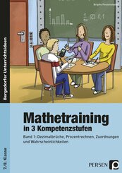 Mathetraining in 3 Kompetenzstufen - 7./8. Klasse - Bd.1