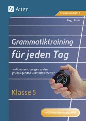 Grammatiktraining für jeden Tag, Klasse 5