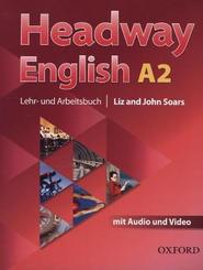 Headway English, Deutsche Ausgabe: A2 Lehr- und Arbeitsbuch, m. MP3-Audio-CD und Video-DVD
