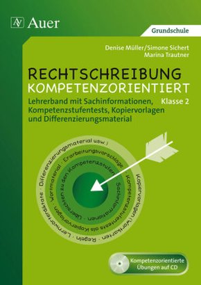 Rechtschreibung kompetenzorientiert: Rechtschreibung kompetenzorientiert - Klasse 2 LB, m. 1 CD-ROM