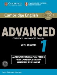 Cambridge English Advanced 1 for updated exam 2015: Student's Book Pack with answers and 2 Audio-CDs