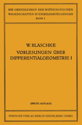 Vorlesungen über Differentialgeometrie und geometrische Grundlagen von Einsteins Relativitätstheorie I