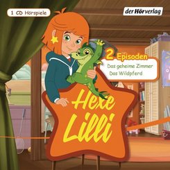 Hexe Lilli - Das geheime Zimmer & Das Wildpferd, 1 Audio-CD