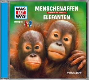 Menschenaffen / Elefanten, 1 Audio-CD - Was ist was Hörspiele