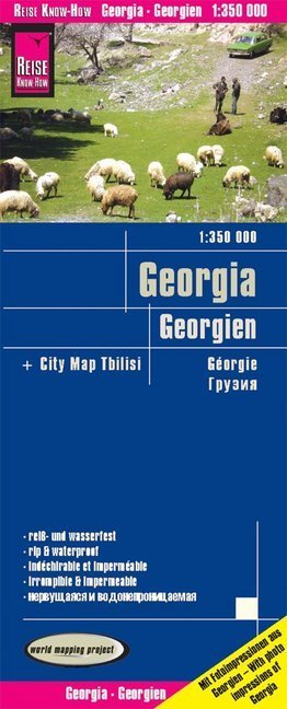 Reise Know-How Landkarte Georgien / Georgia (1:350.000). Géorgi