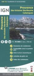 IGN Karte, Tourisme et Randonnée Provence, Ste-Victoire, Ste-Baume, Calanques