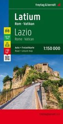 Latium - Rom - Vatikan, Autokarte 1:150.000, Top 10 Tips; .; Lazio, Rome, Vatican