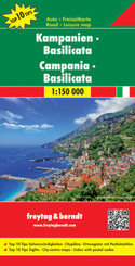 Freytag & Berndt Autokarte Kampanien, Basilicata. Campania, Basilicata