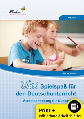 36x Spielspaß für den Deutschunterricht, m. 1 CD-ROM