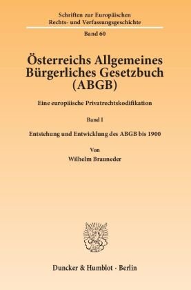 Österreichs Allgemeines Bürgerliches Gesetzbuch (ABGB) - Bd.1