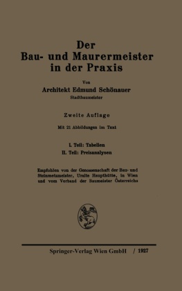 Der Bau- und Maurermeister in der Praxis