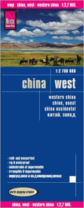 Reise Know-How Landkarte China, West. Western China. Chine, ouest. China occidental