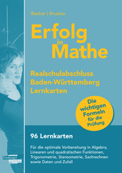 Erfolg in Mathe: Realschulabschluss 2015: Baden-W&uuml;rttemberg, Lernkarten