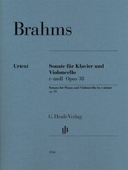 Brahms, Johannes - Violoncellosonate e-moll op. 38