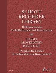 Schott Blockflöten Bibliothek; Schott Blockflöten-Bibliothek, Die schönsten Sonaten für Altblockflöte und Basso continuo