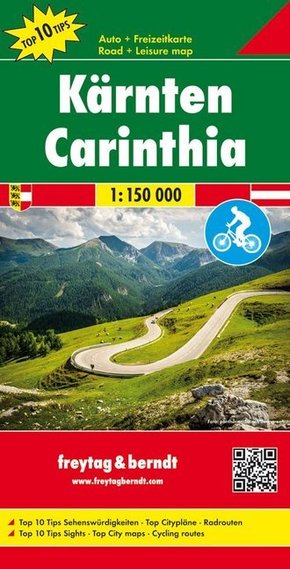 Freytag & Berndt Autokarte Kärnten. Carinthia -