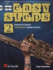 Easy Steps für Altsaxophon, m. 2 Audio-CDs + CD-ROM - Vol.2