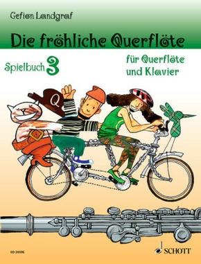 Die fröhliche Querflöte, Spielbuch für 1-2 Flöten u. Klavier - Bd.3