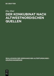 Der Konkubinat nach altwestnordischen Quellen
