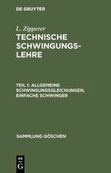 L. Zipperer: Technische Schwingungslehre: Allgemeine Schwingungsgleichungen, einfache Schwinger