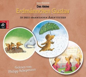 Das kleine Erdmännchen Gustav in drei spannenden Abenteuern, 3 Audio-CDs