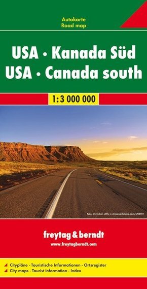 Freytag & Berndt Autokarte USA, Kanada Süd. USA, Canada South