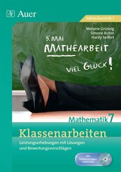 Klassenarbeiten Mathematik 7, m. 1 CD-ROM