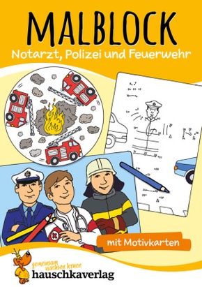 Malbuch ab 4 Jahre für Junge und Mädchen - Feuerwehr